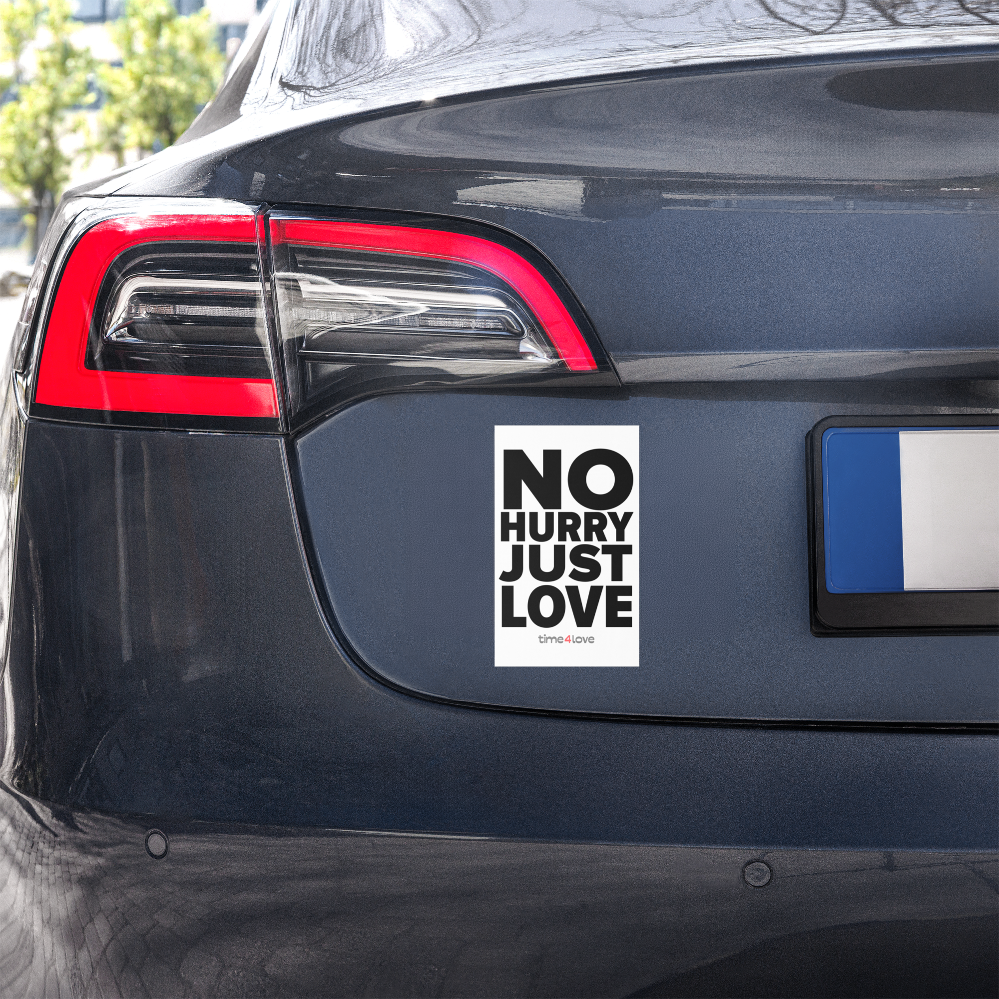 No Hurry Car Magnet