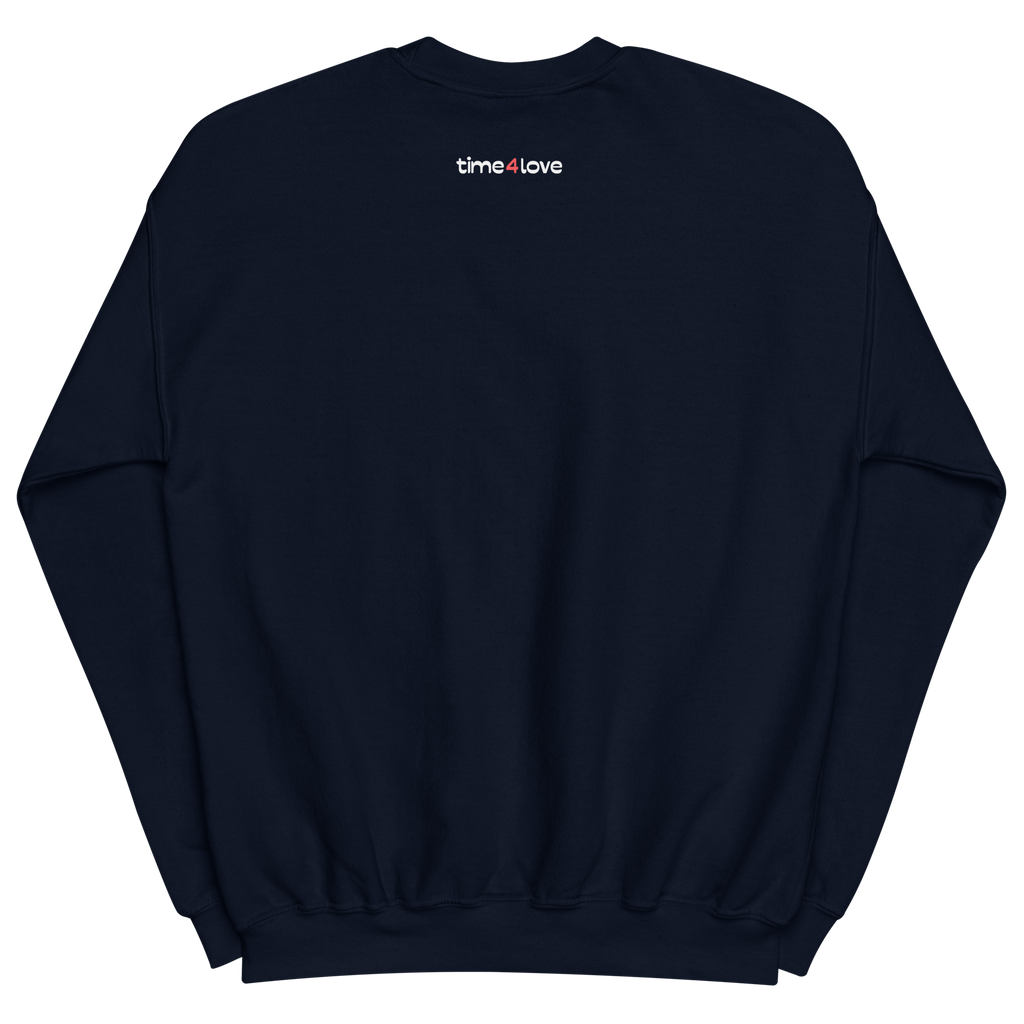 Love is Never Late Clock Sweatshirt